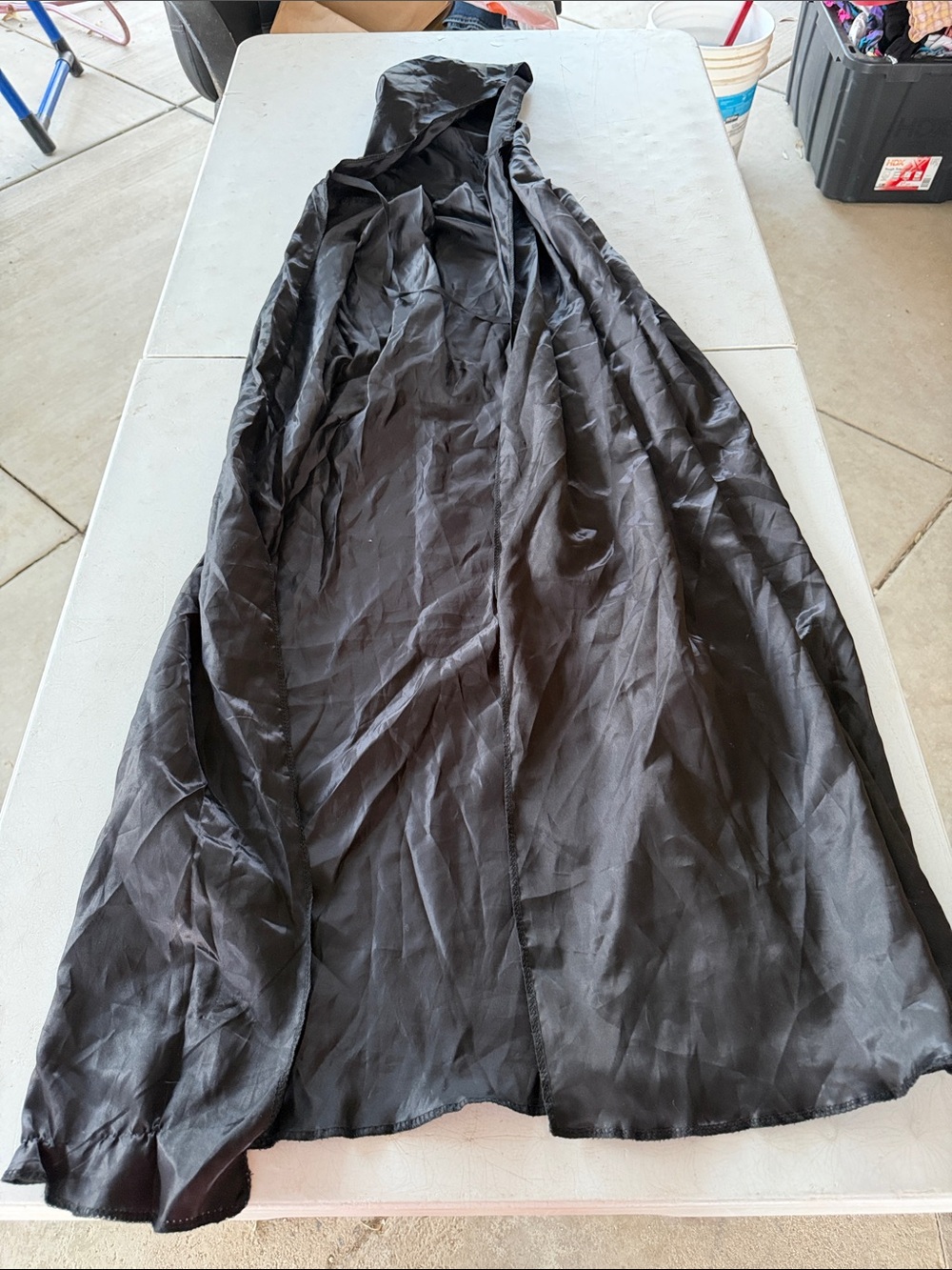 Black Women's Hooded Cape Coat - Sleek Everyday Layer